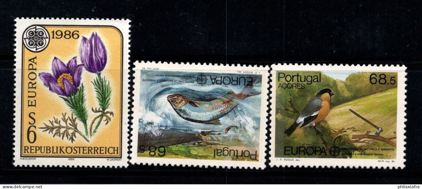 Europe 1986 Neuf ** 100% CEPT, Autriche, Portugal, Açores - 1986
