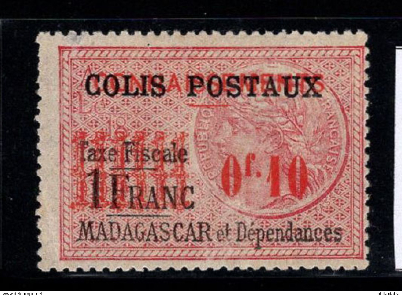 Madagascar 1919 Yv. 2 Neuf * MH 20% Timbre-taxe 10 C - Strafport