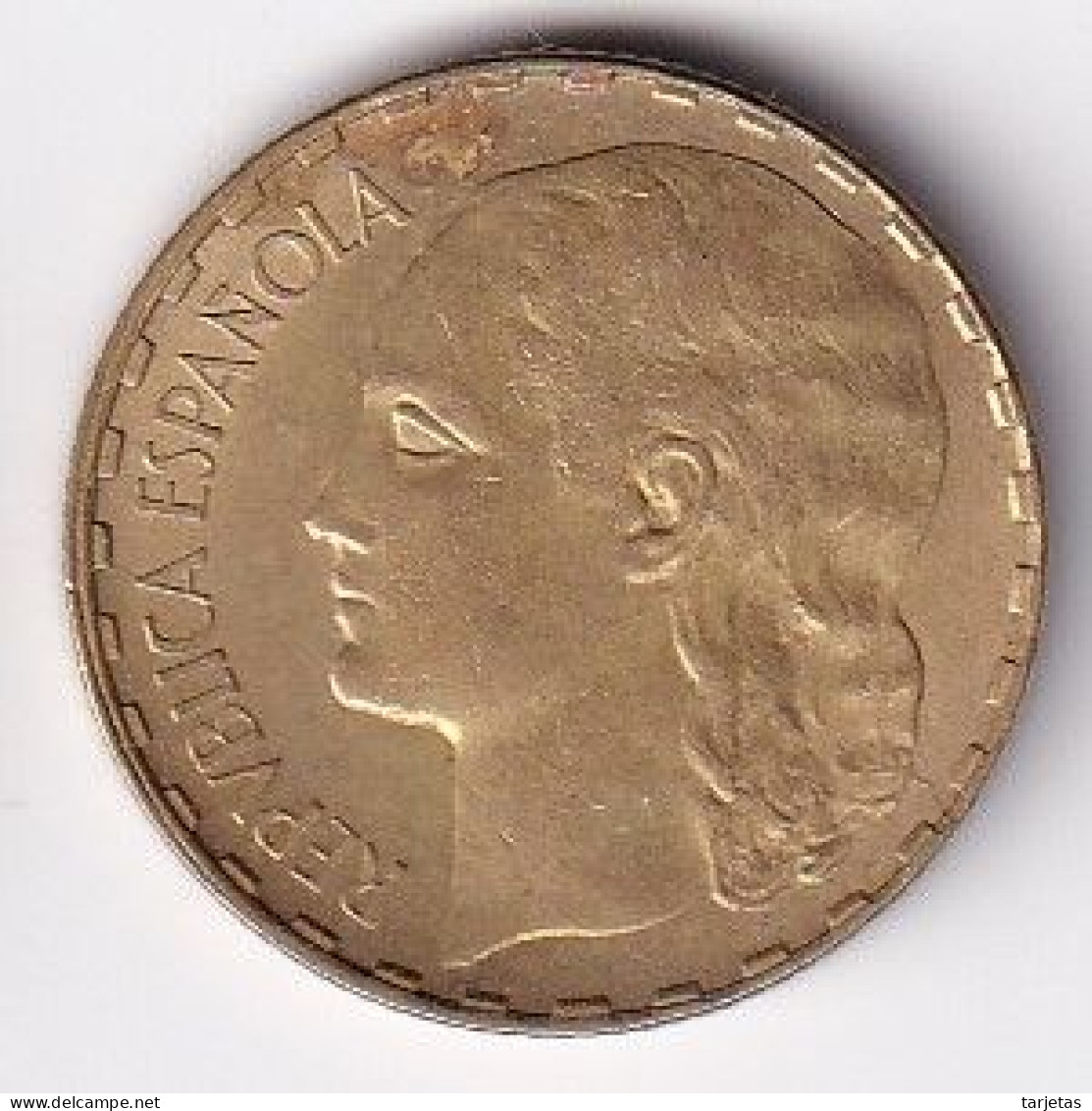 MONEDA DE ESPAÑA DE 1 PESETA DEL AÑO 1937 (COIN) REPUBLICA ESPAÑOLA - 1 Peseta