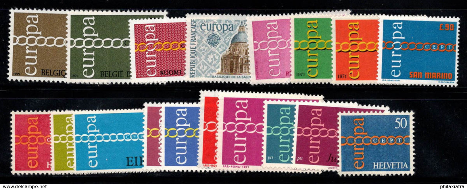 Europe CEPT 1971 Neuf ** 100% France, Allemagne, Belgique, Saint-Marin - 1971