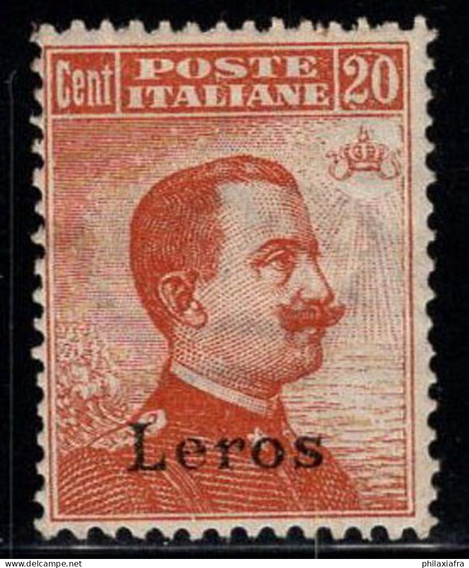 Lero 1921-22 Sass. 11 Neuf * MH 80% 20 Cents - Ägäis (Lero)