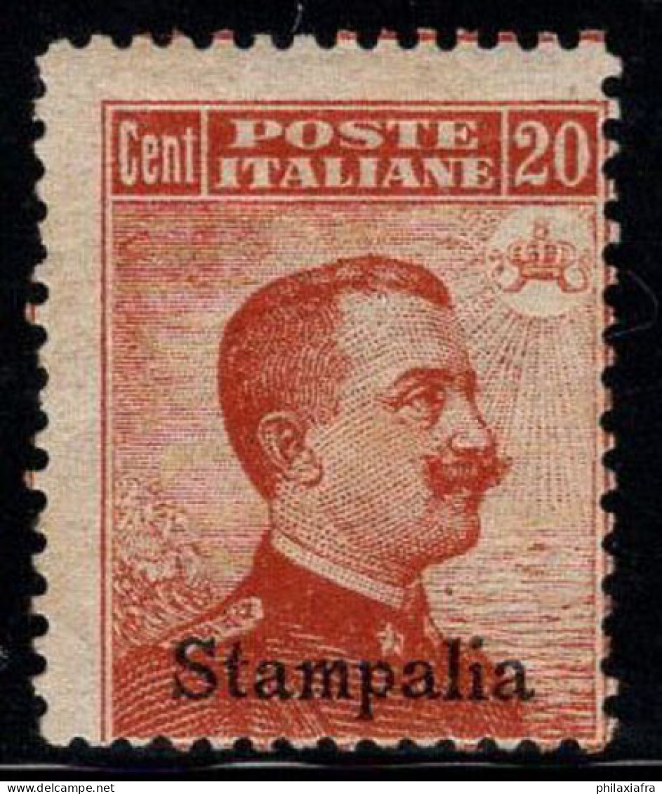 Stampalia 1917 Sass. 9 Neuf * MH 100% 20 Cents - Egée (Stampalia)