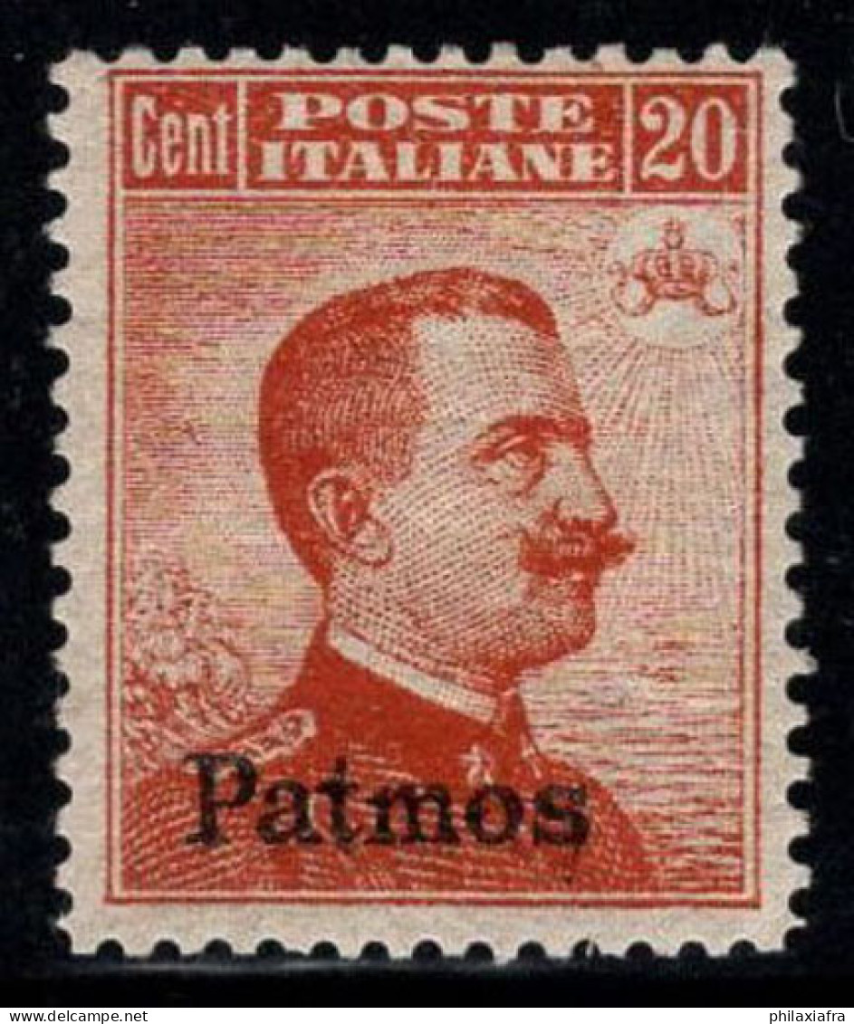 Patmos 1917 Sass. 9 Neuf * MH 80% 20 Cents - Egée (Patmo)