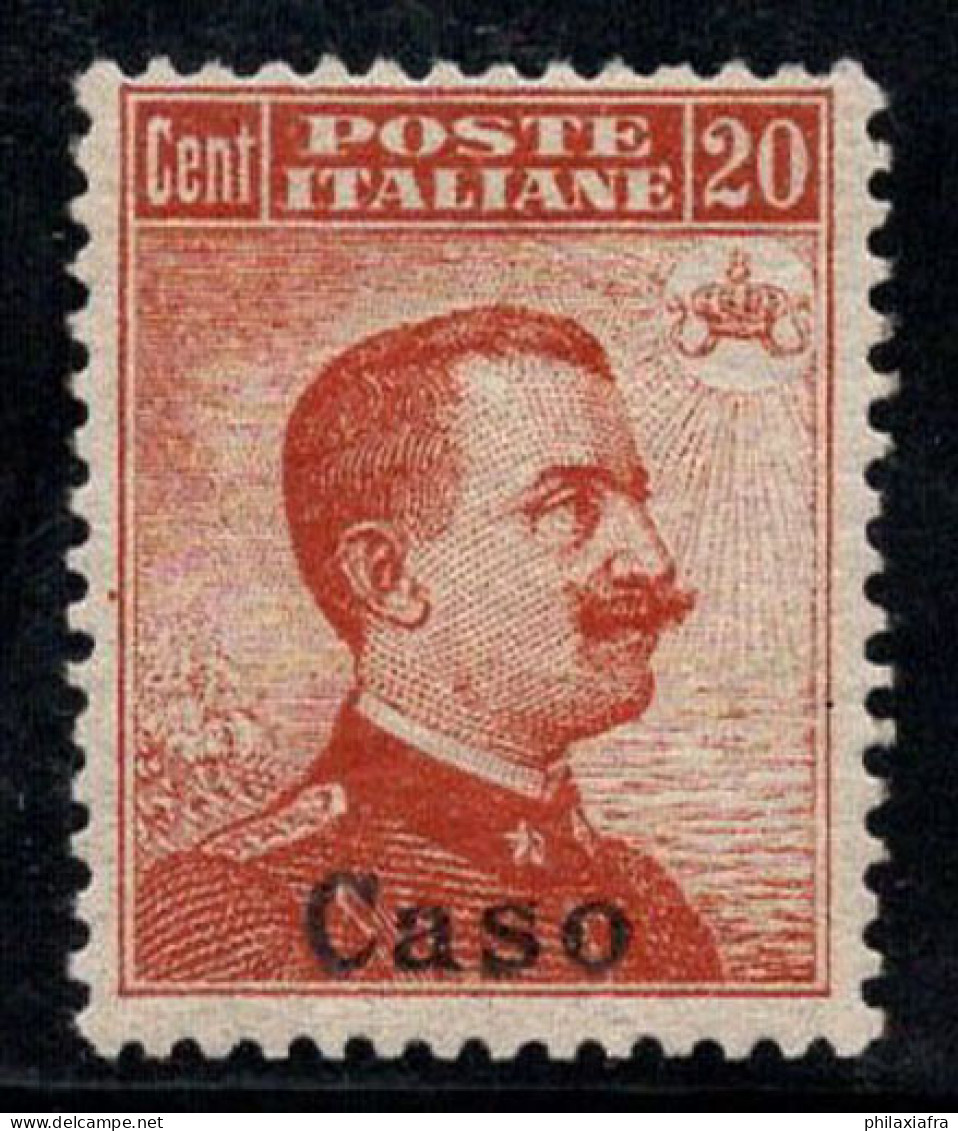 Cas 1917 Sass. 9 Neuf * MH 100% 20 Cents - Aegean (Caso)