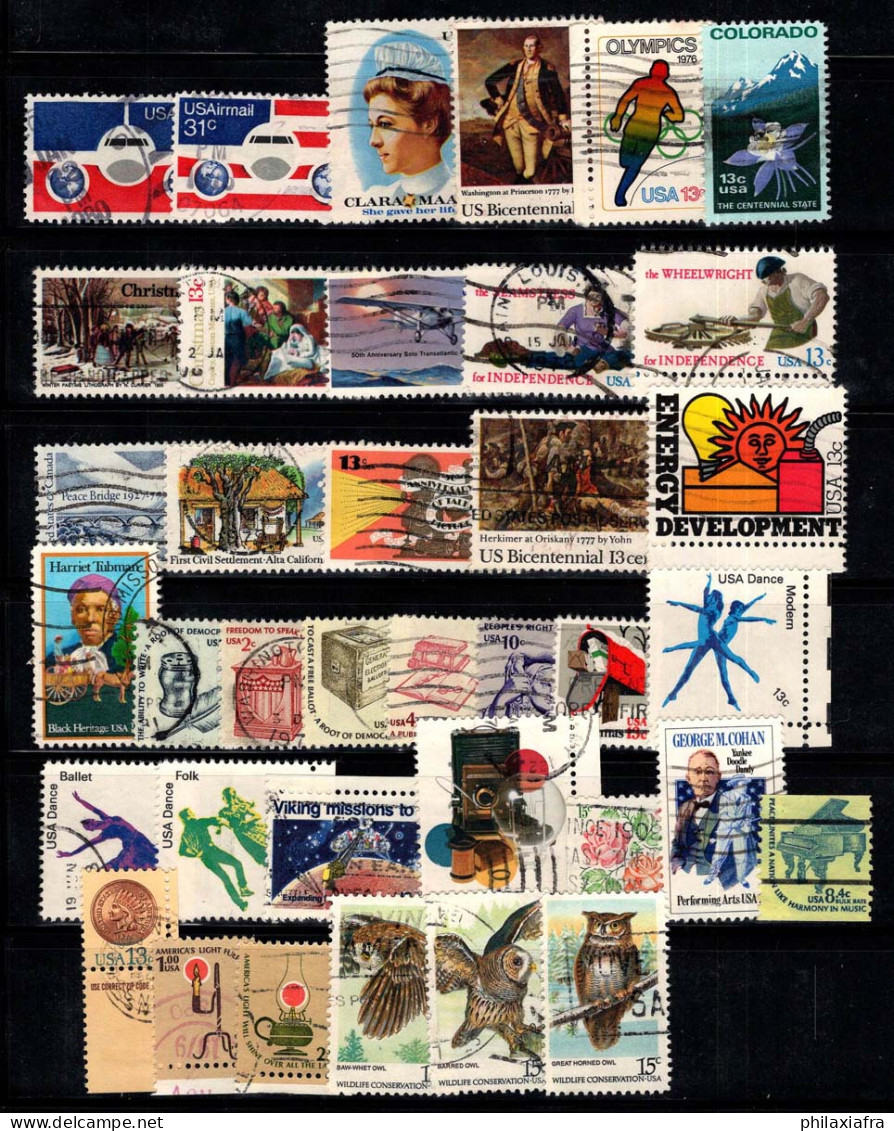 États-Unis 1976-1978 Oblitéré 100% Avion, Personnalité, Oiseaux - Usados