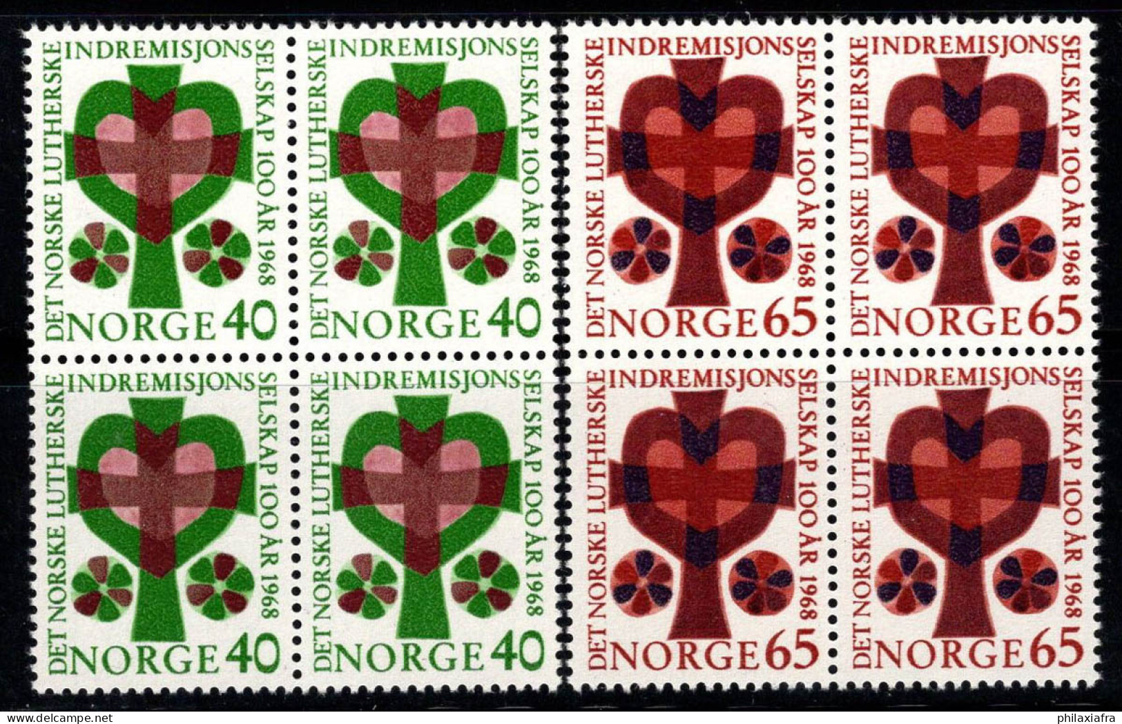 Norvège 1967 Mi. 555-556 Neuf ** 100% Cœur Et Croix - Nuevos