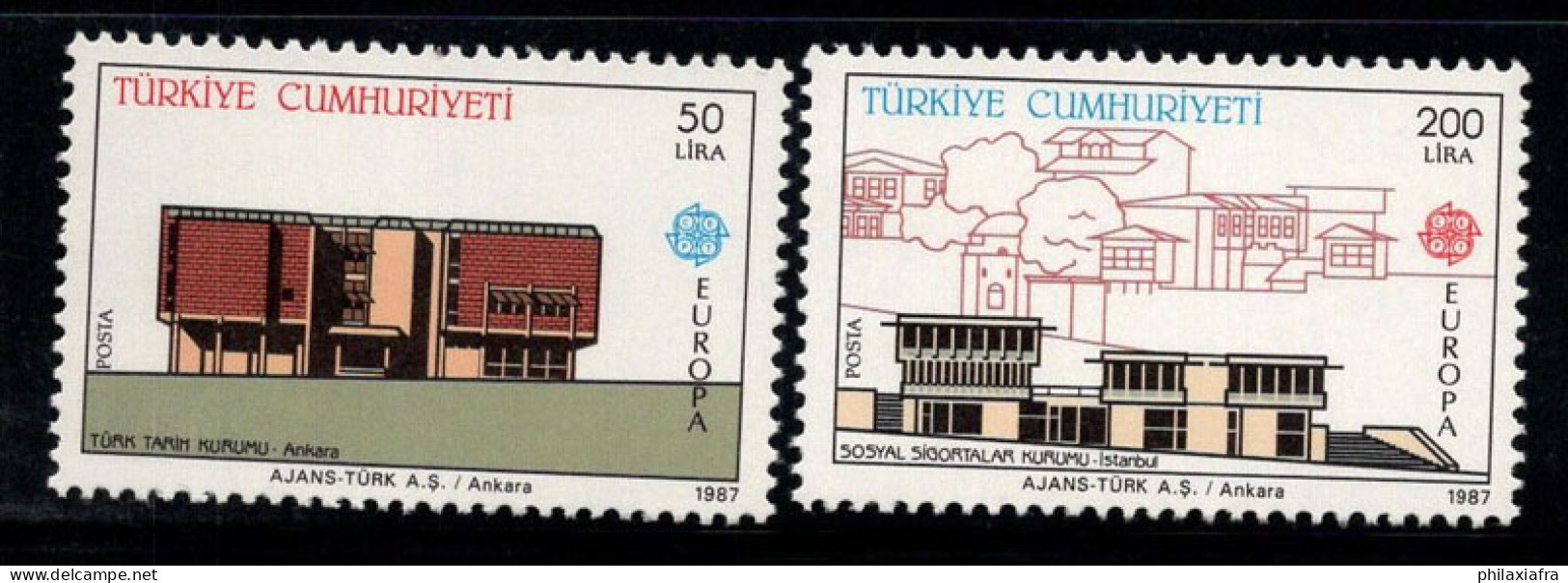 Turquie 1987 Mi. 2777-2778 Neuf ** 100% Europe CEPT - Neufs