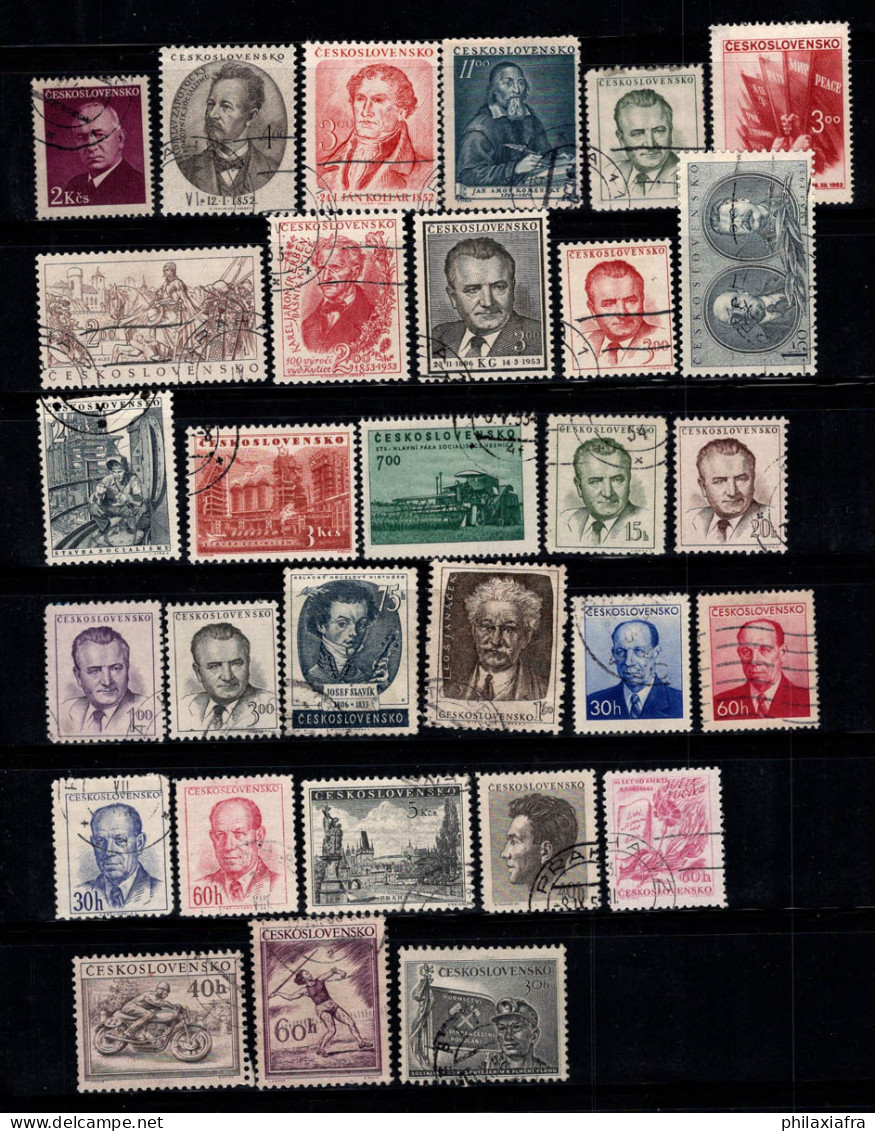 Tchécoslovaquie 1918-39 Oblitéré 80% Personnalités, Emblèmes - Used Stamps