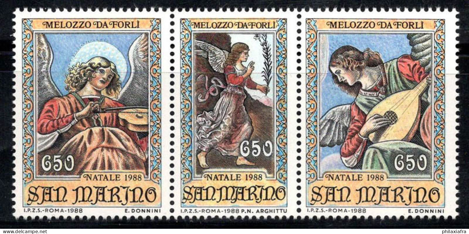 Saint-Marin 1983 Sass. 1245-1247 Neuf ** 100% Religion, Anges - Unused Stamps