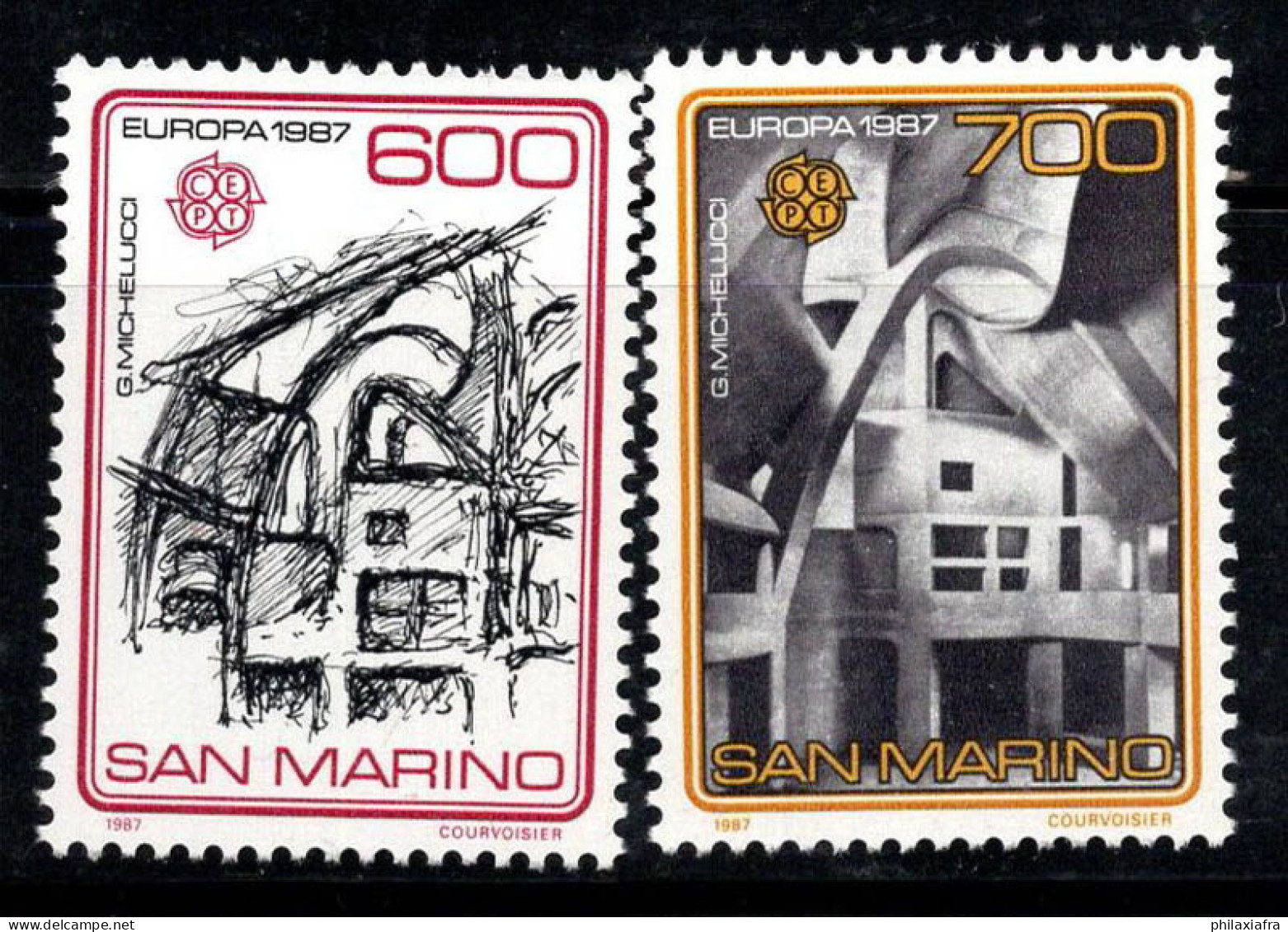 Saint-Marin 1987 Sass. 1195-1197 Neuf ** 100% Europe CEPT - Nuovi