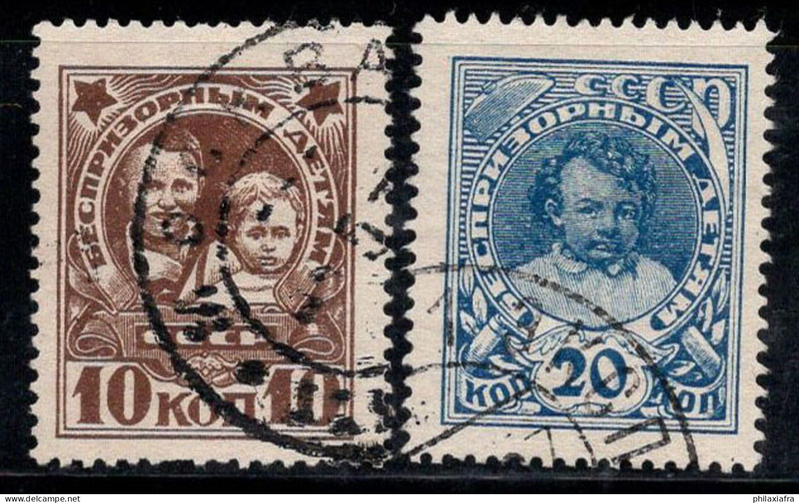 URSS Union Soviétique 1926 Mi. 313Z-314Z Oblitéré 80% Enfance, Lénine - Unused Stamps