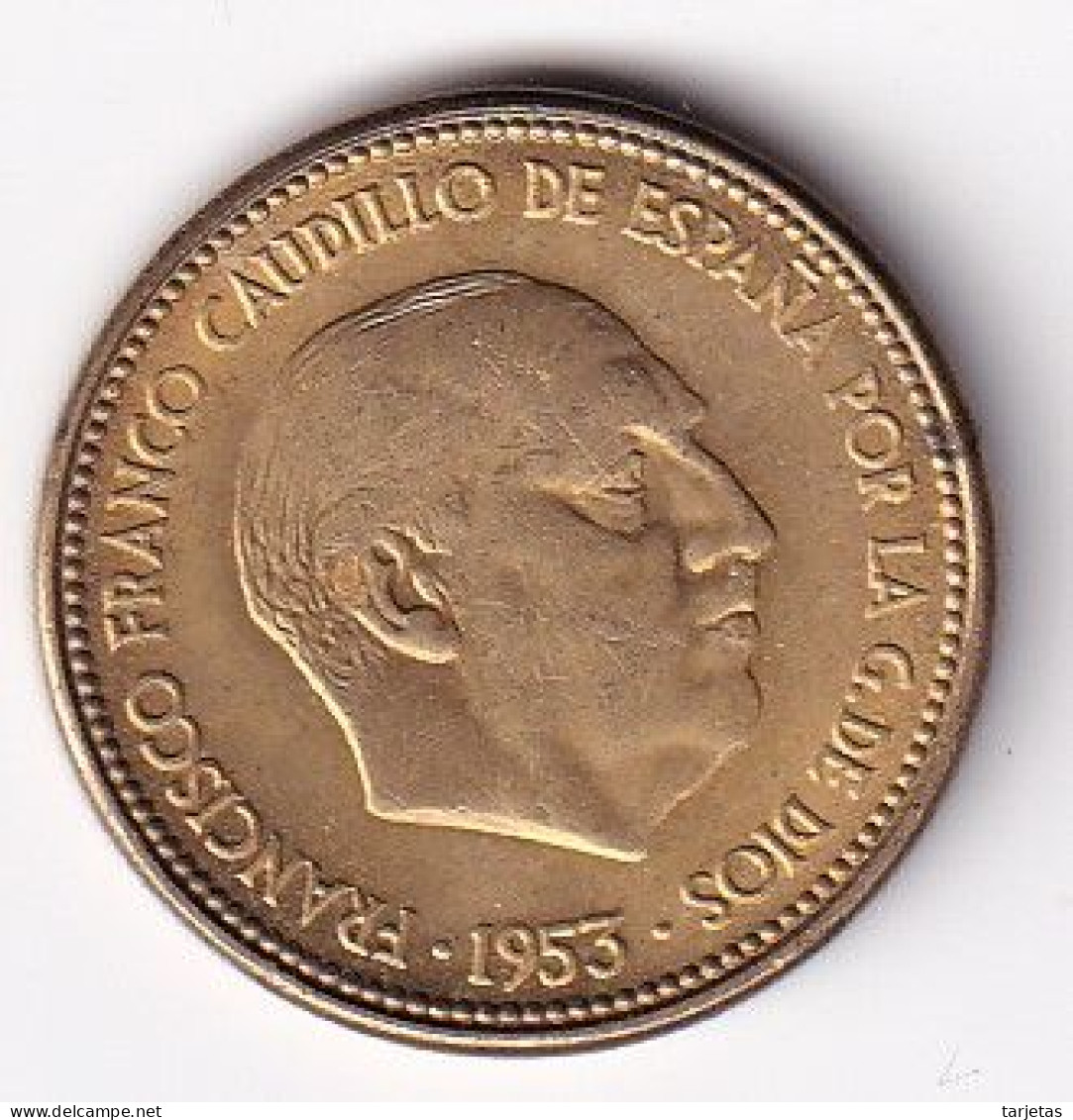 MONEDA DE ESPAÑA DE 2,50 PESETAS DEL AÑO 1953-56 (COIN) FRANCO - Autres & Non Classés