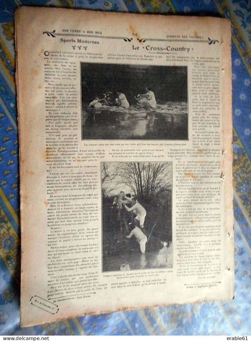 JOURNAL DES VOYAGES 03/04/ 1910 COOLIES JAMAIQUE ISPAHAN FETES MOUHARRAM SOUDAN ABIR TOUIL CROSS COUNTRY - Allgemeine Literatur
