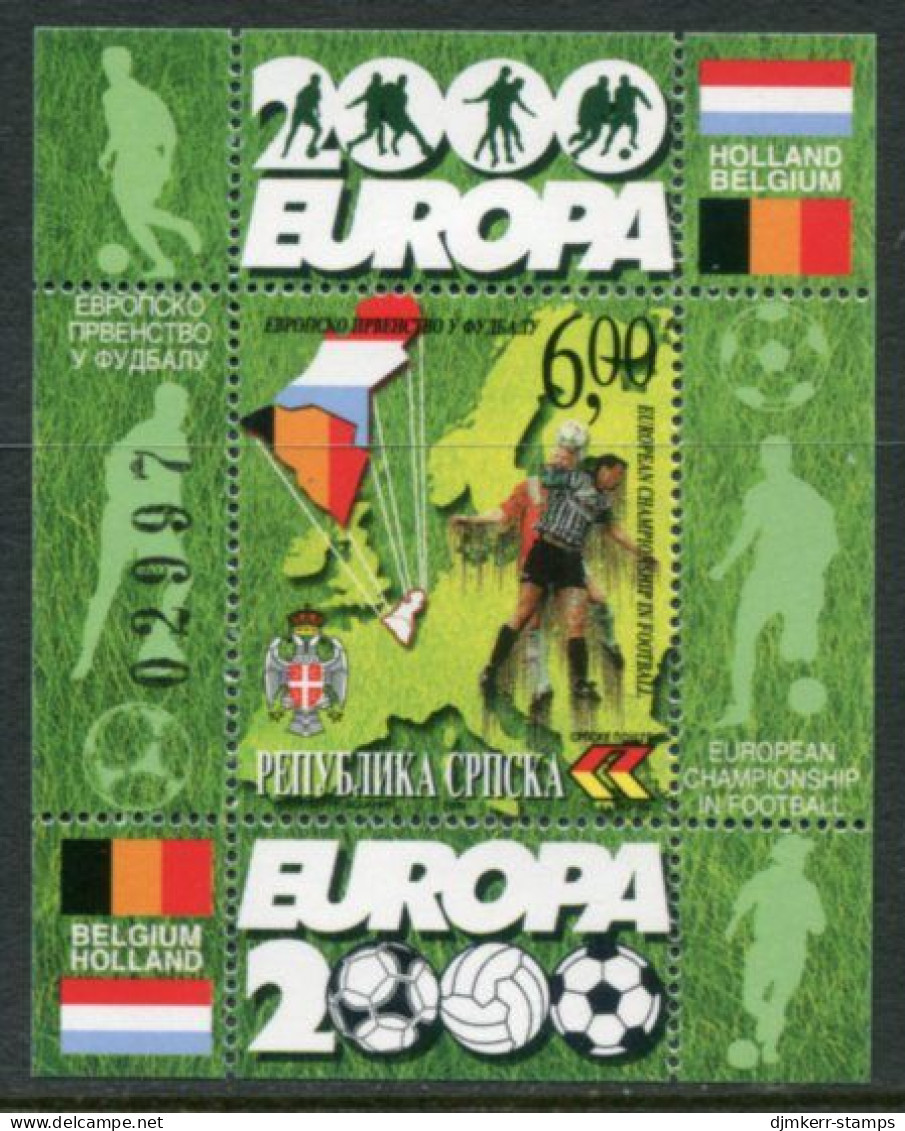 BOSNIAN SERB REPUBLIC 2000 European Football Block MNH / **.  Michel Block 2 - Bosnie-Herzegovine