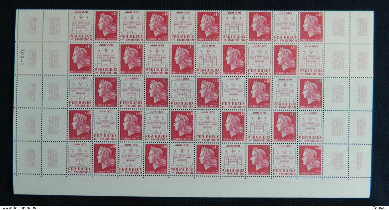 1970 - Marianne NEUF - Bloc De 35 Timbres - Other & Unclassified