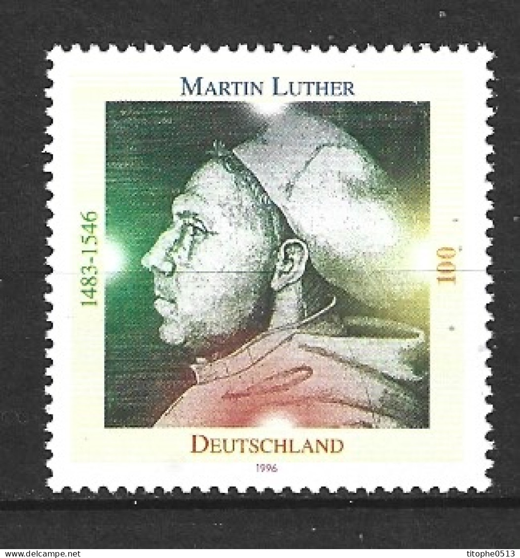 ALLEMAGNE. N°1673 De 1996. Martin Luther. - Théologiens