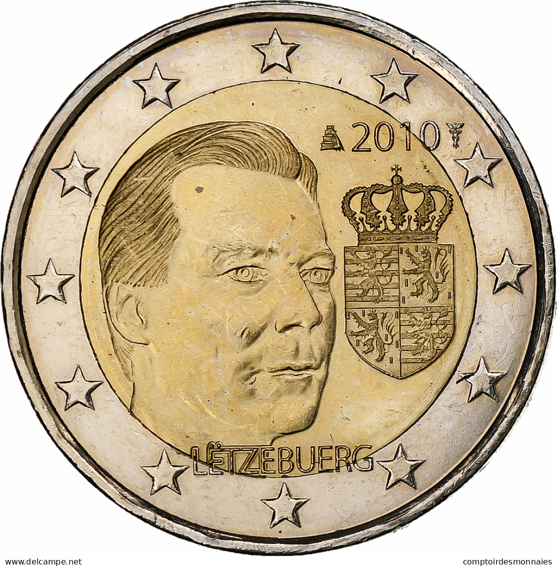 Luxembourg, 2 Euro, Grand-Duc Henri, 2010, Utrecht, Special Unc., SUP+ - Lussemburgo