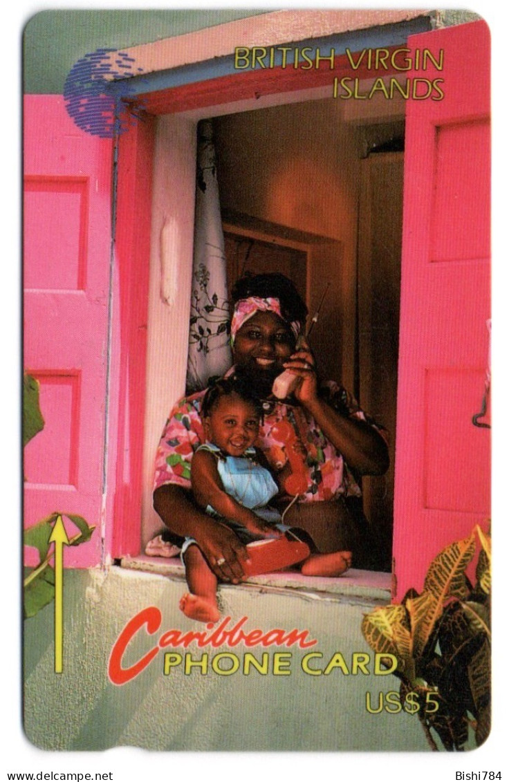 British Virgin Islands - Woman On Phone With Child  - 11CBVB - Jungferninseln (Virgin I.)