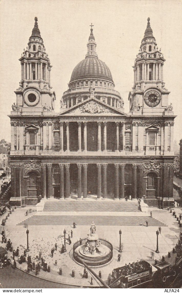 CARTOLINA VIAGGIATA 1926 LONDRA ST.PAUL  (TX182 - St. Paul's Cathedral