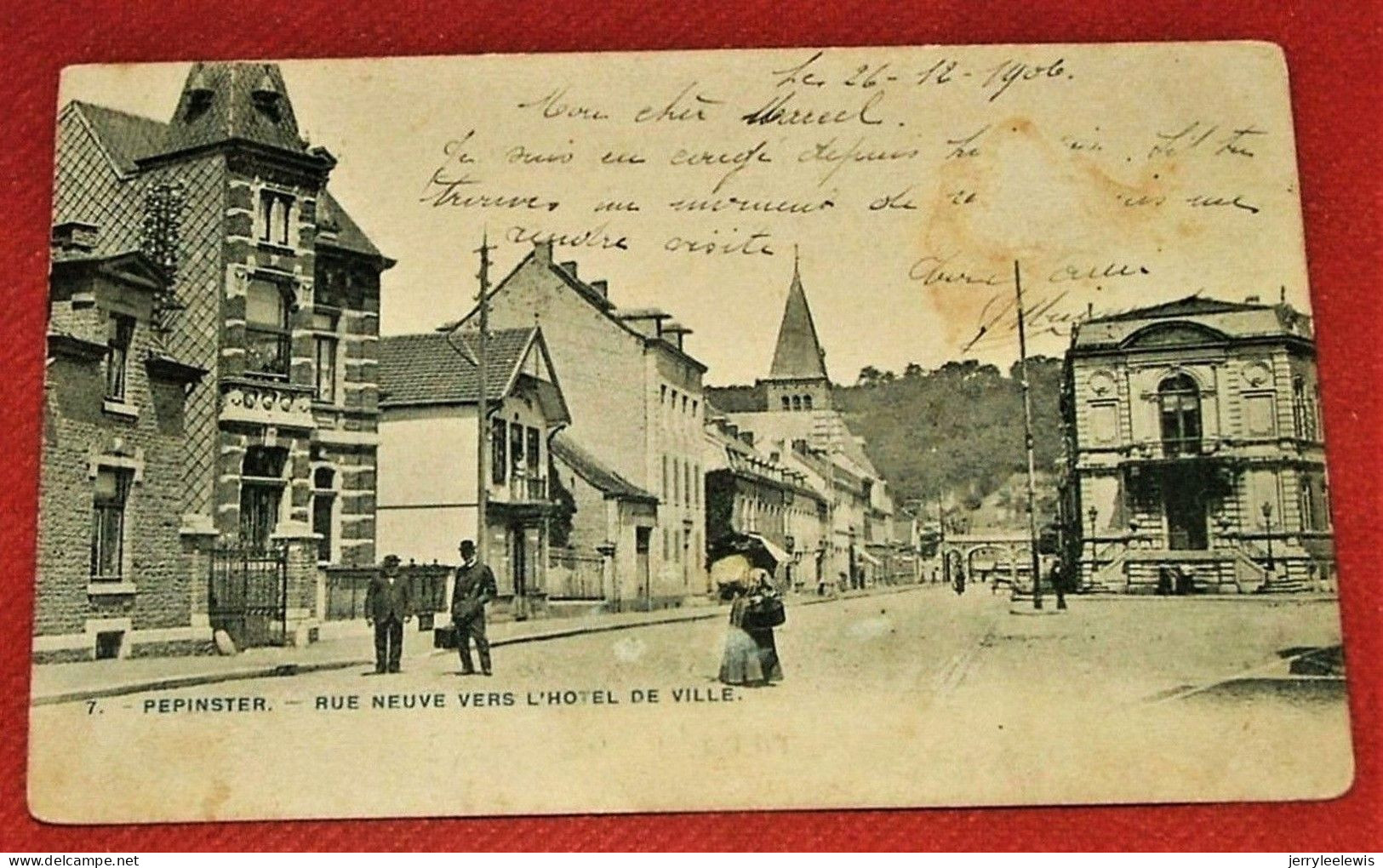 PEPINSTER  -   Rue Neuve  Vers L' Hôtel De Ville  -  1906 - Pepinster