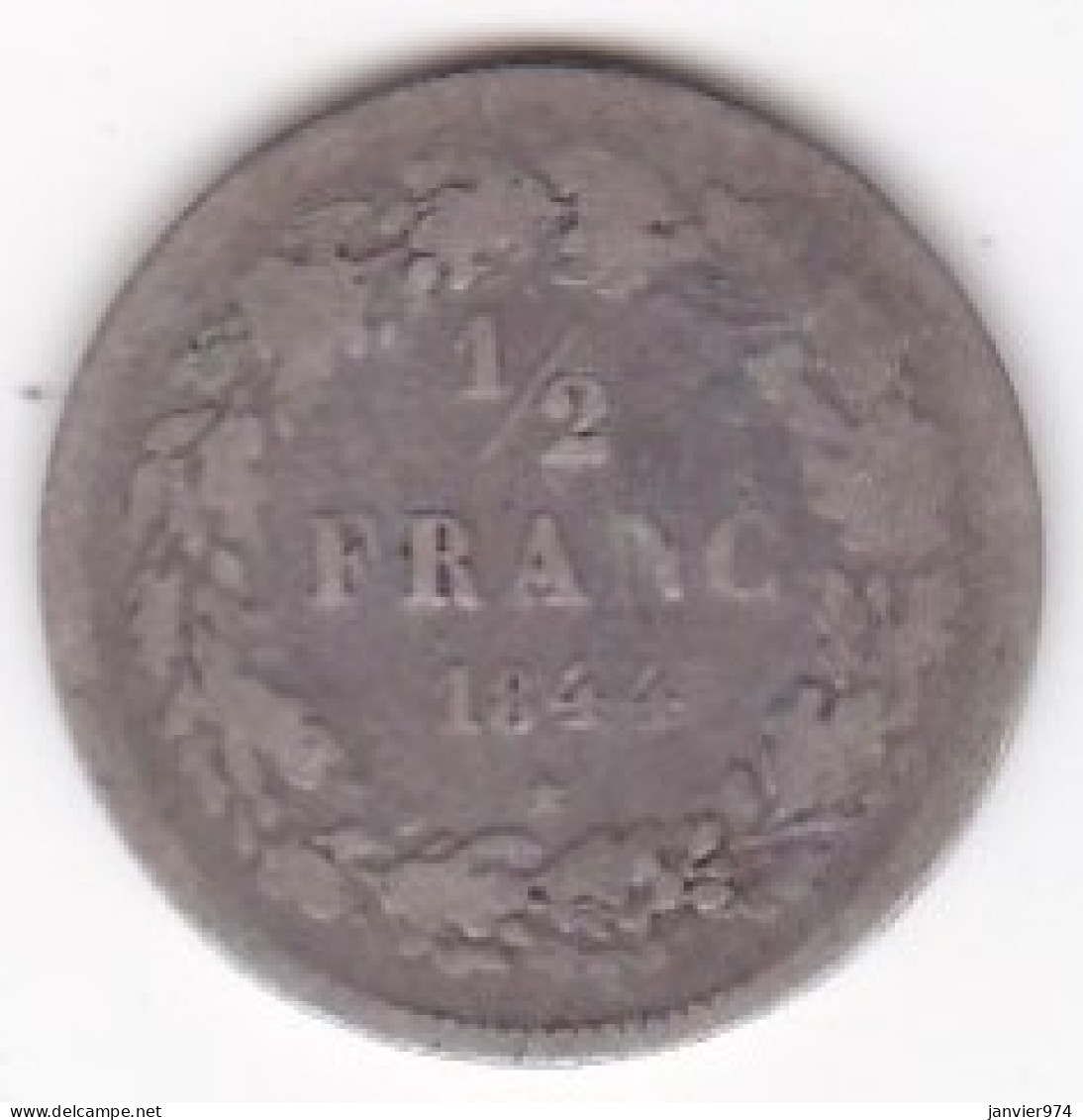 Belgique. 1/2 Franc 1844. Léopold Premier. En Argent  - 1/2 Franc