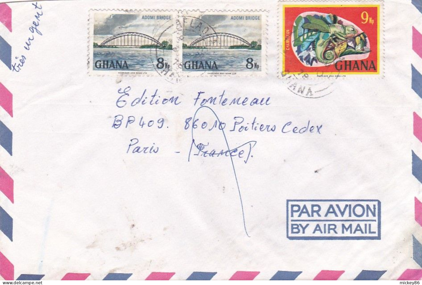 GHANA--1978 - Lettre AFLAO A  Pour POITIERS-86 (France) ..timbres Sur Lettre...cachet - Ghana (1957-...)