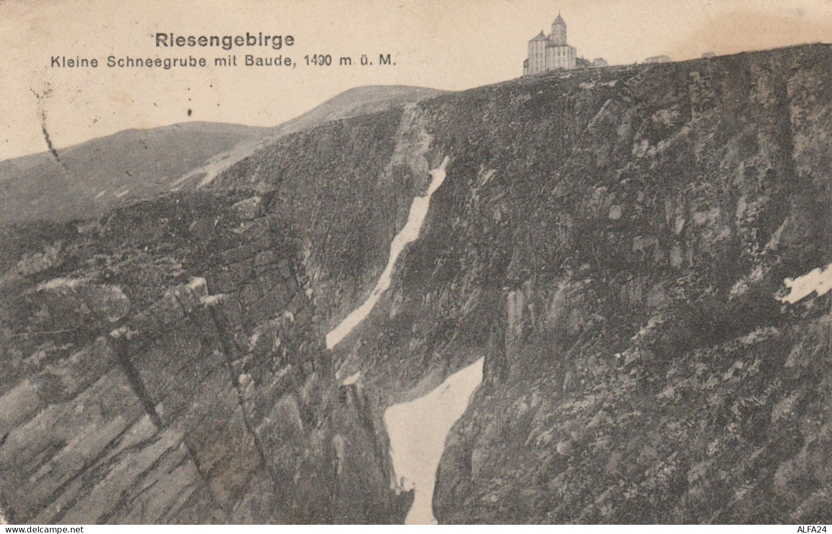 CARTOLINA VIAGGIATA 1921 RIESENGEBIRGE GERMANIA (TY1115 - Guenzburg