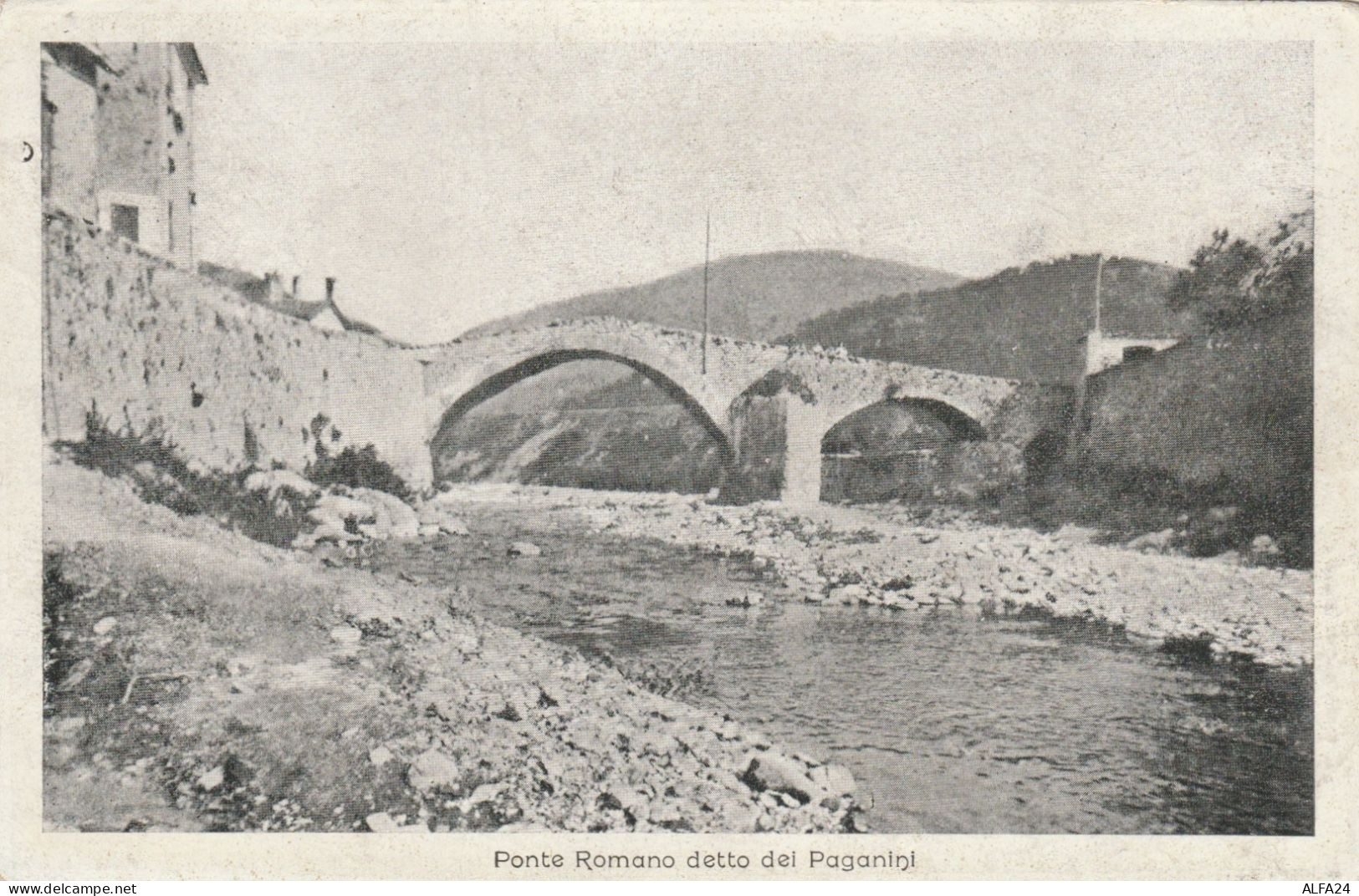 CARTOLINA VIAGGIATA PRIMI 900 PONTE ROMANO DI PAGANINI VOLTAGGIO (AL) (TY586 - Bridges