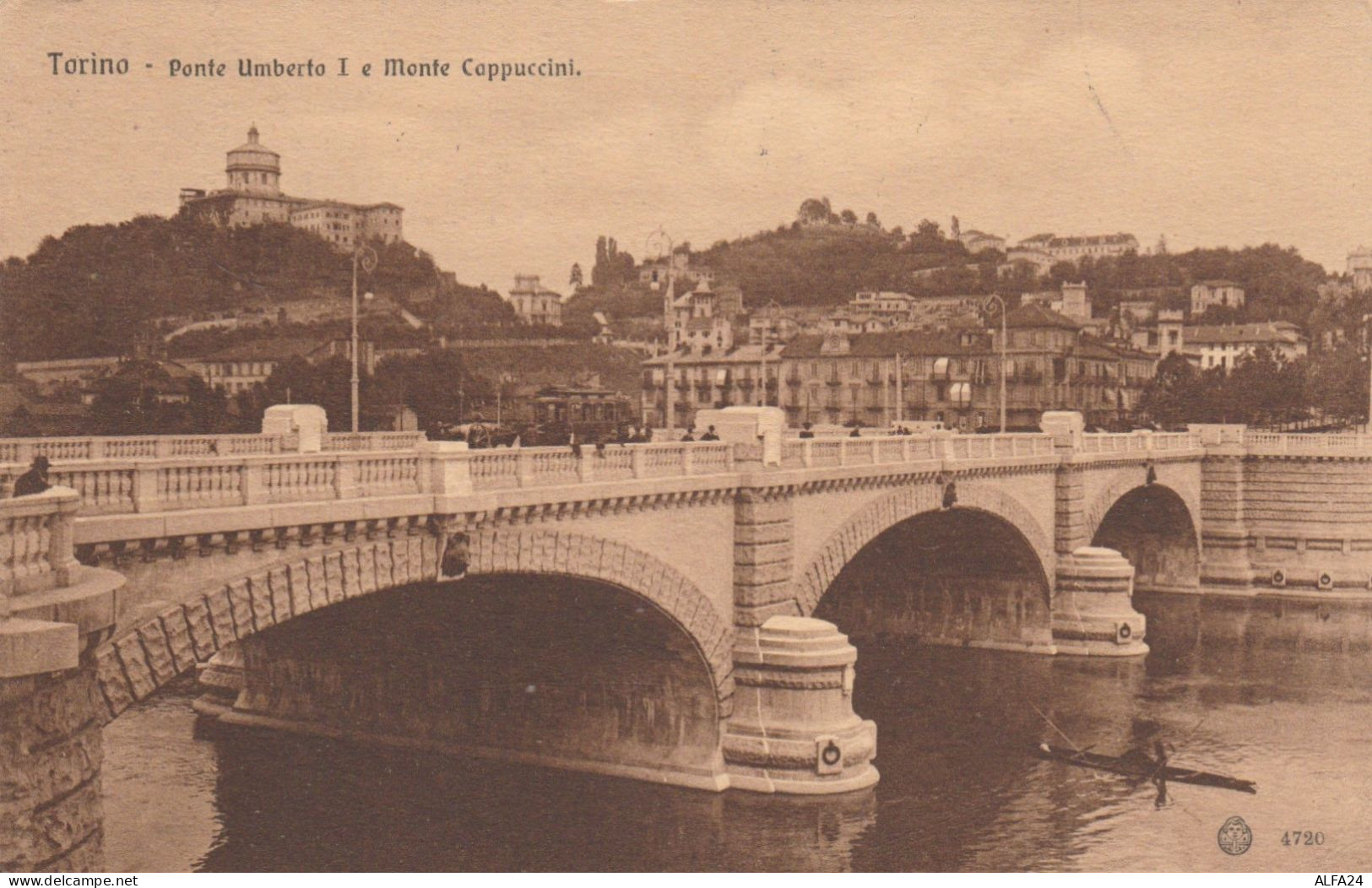 CARTOLINA VIAGGIATA 1916 TORINO PONTE UMBERTO I (TY553 - Bridges