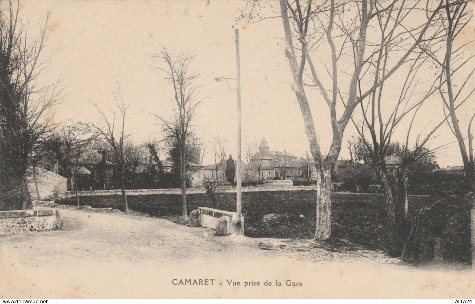 CARTOLINA VIAGGIATA 1918 CAMARET FRANCIA (TY312 - Camaret Sur Aigues