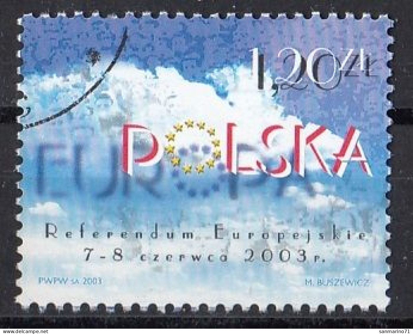 POLAND 4016,used,falc Hinged - Usati