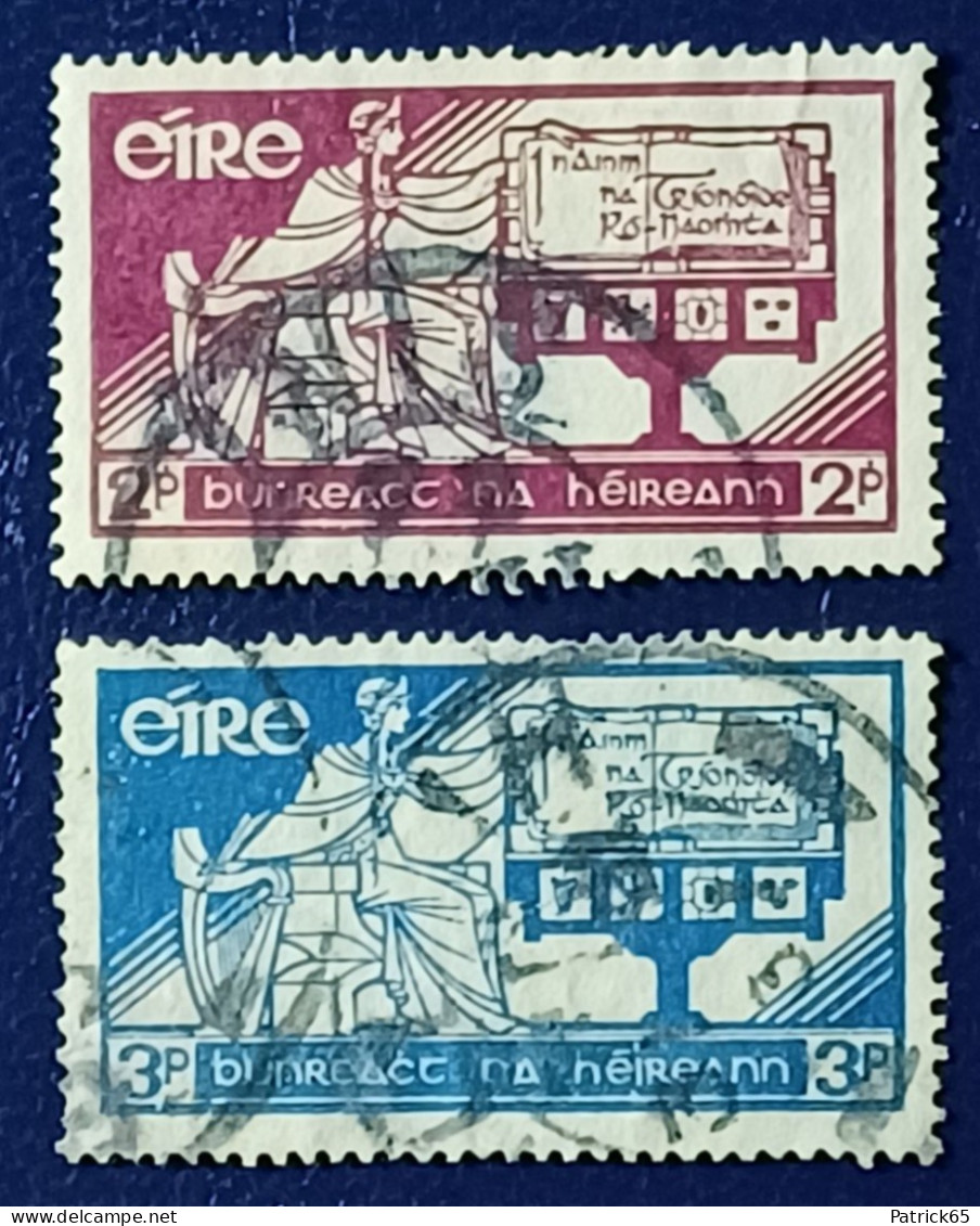 Ierland 1937 Yv.nrs.71/72  Used - Usati