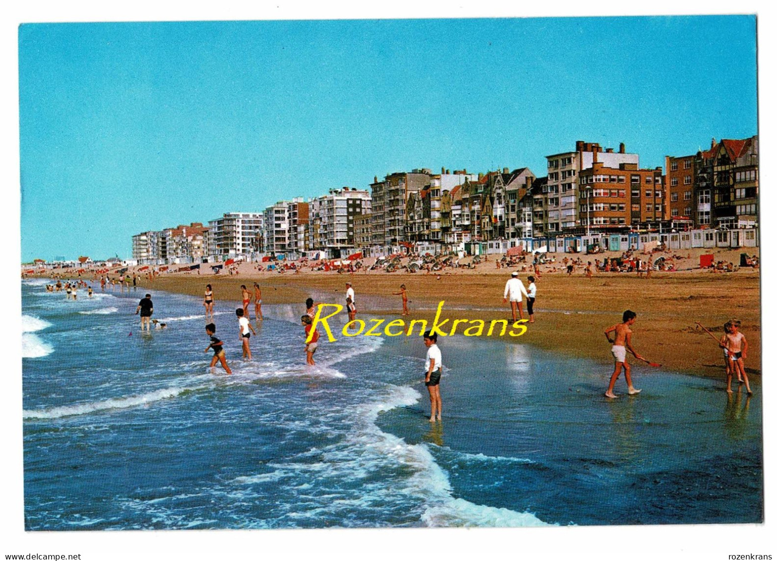 Grote Kaart Grand Format Strand En Zeedijk Koksijde - Koksijde