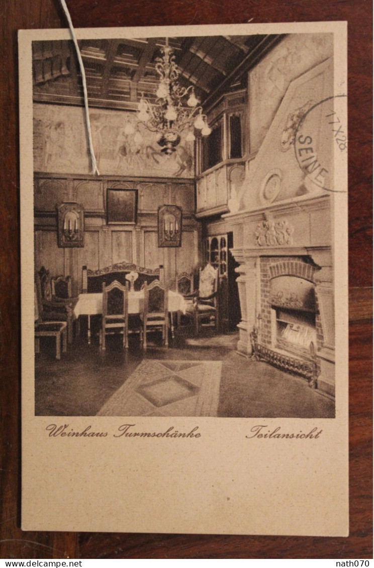 1928 Einsenach Cover Deutsches Reich Allemagne Postkarte - Storia Postale