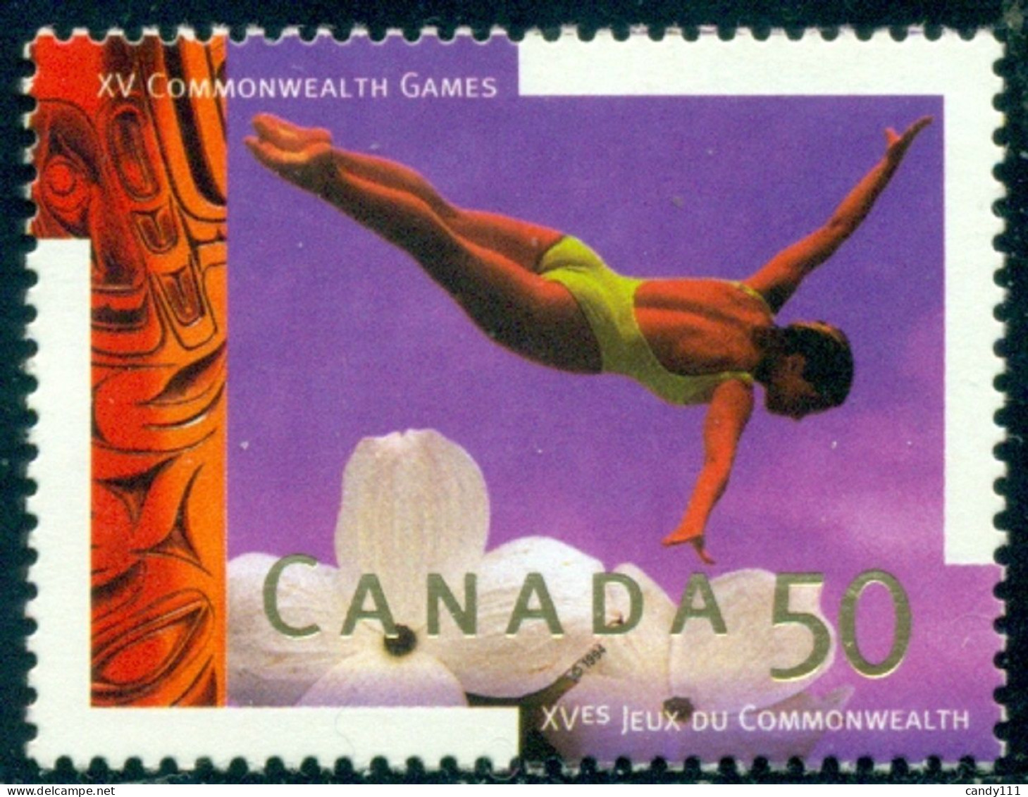 1994 Commonwealth Games, Victoria,high Diving,water Jump,Canada,Mi.1437,MNH - Buceo