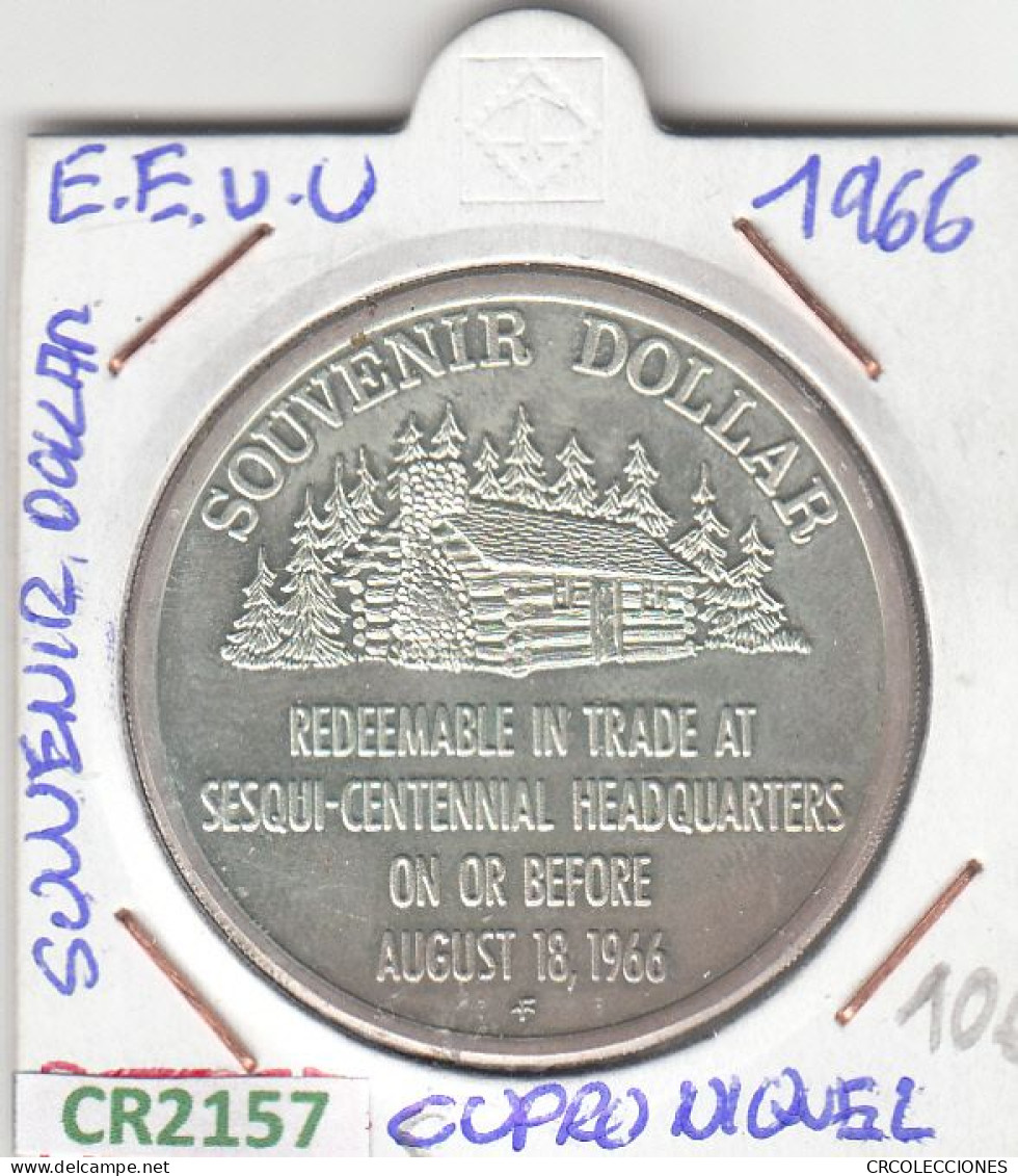 CR2157 MONEDA EEUU SOUVENIR DOLAR 1966 CUPRONIQUEL - Other & Unclassified