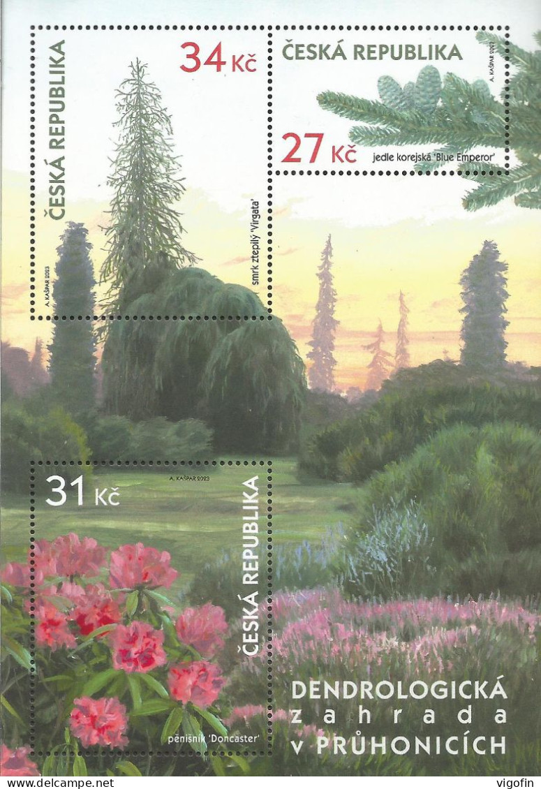 CZ 2199-201 Pruhonicich, CZECH, S/S, MNH - Blokken & Velletjes