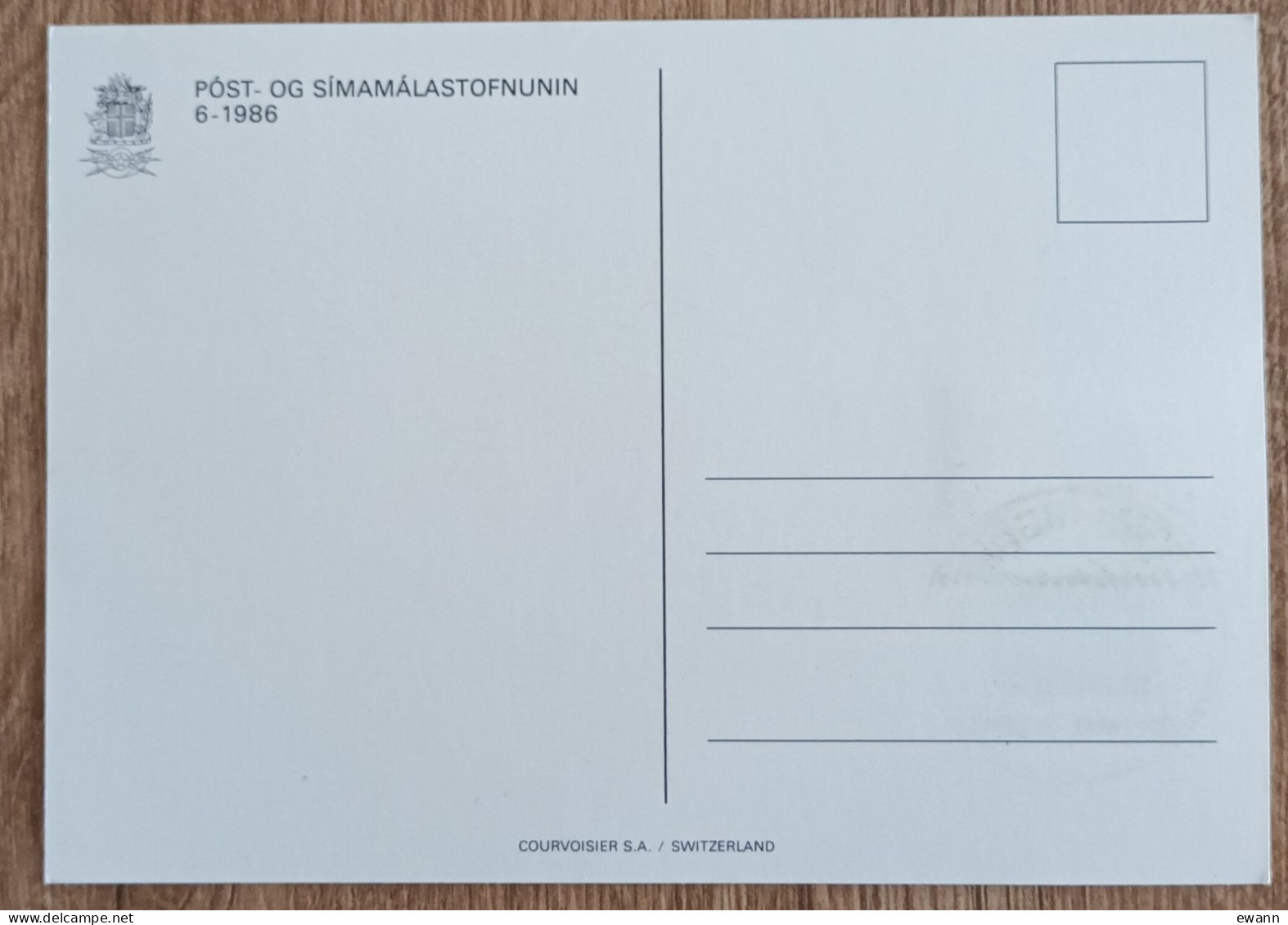 Islande - CM 1986 - YT N°602 - EUROPA / Protection De La Nature Et De L'environnement / Parc National De Jökulsargljufur - Maximum Cards