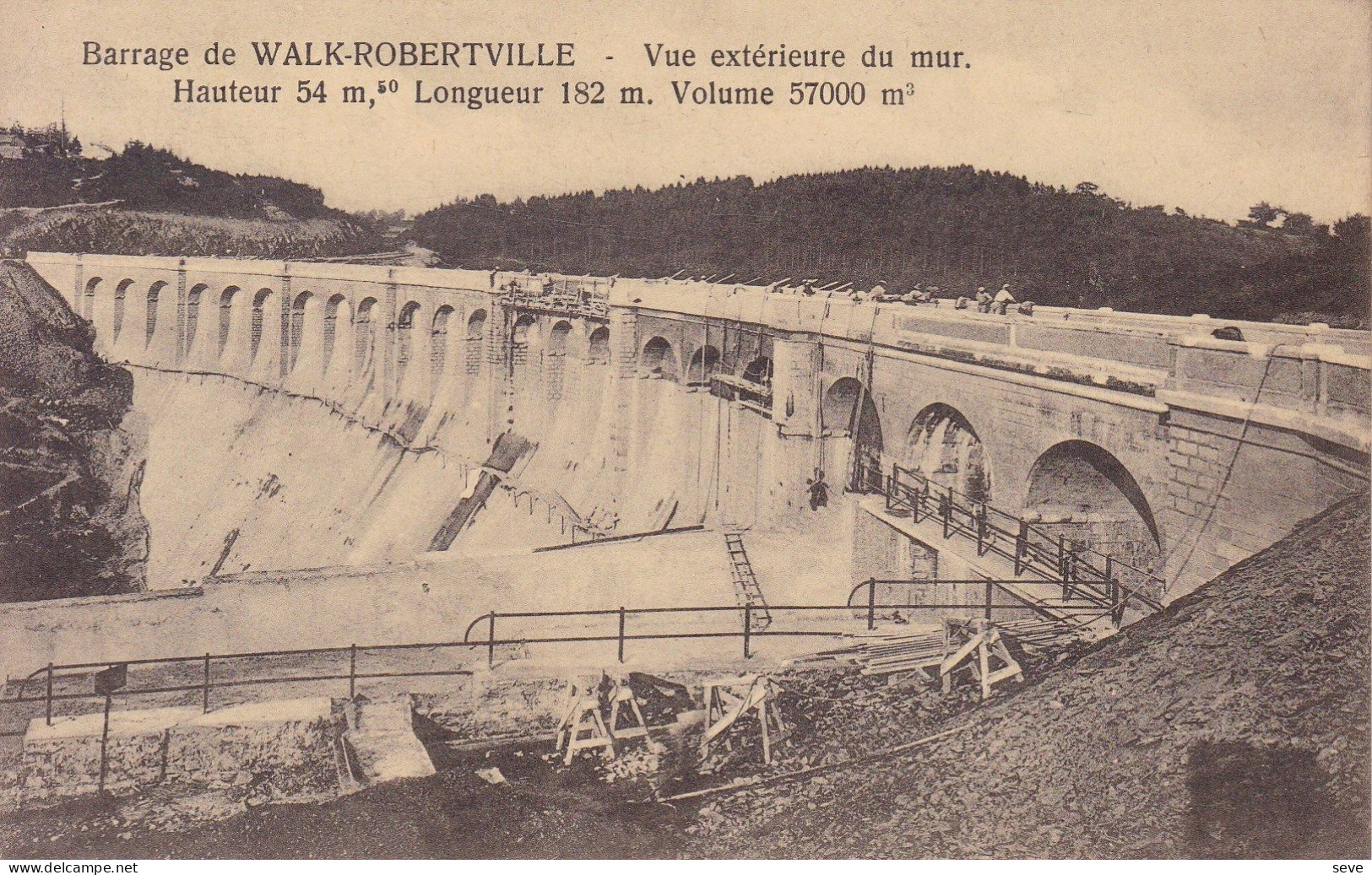 Barrage De WALK-ROBERTVILLE Carte Postée En 1930 - Weismes