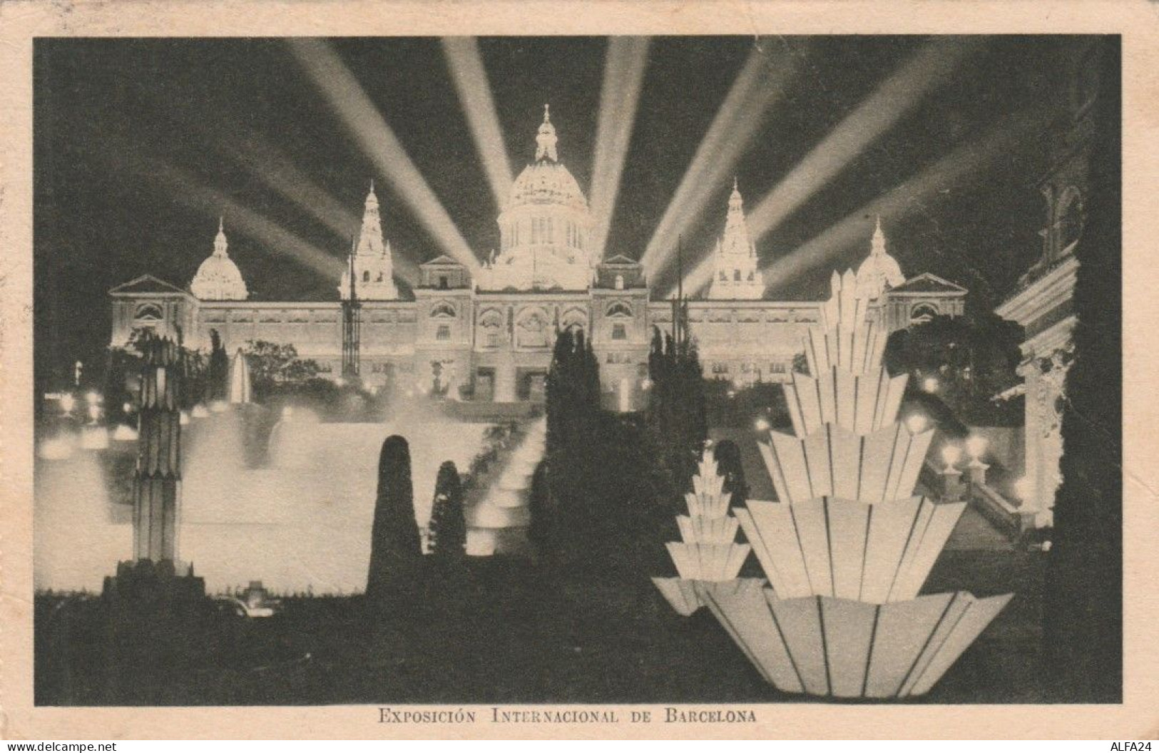 CARTOLINA 1929 SPAGNA EXPOSITION INTERNATIONAL BARCELONA (VX722 - Briefe U. Dokumente