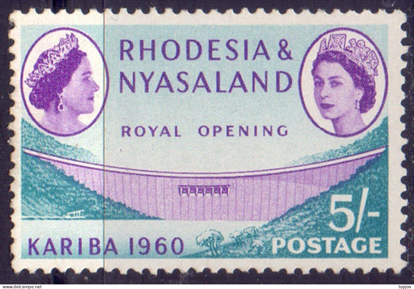 RHODESIA & NYASALAND - ROYAL OPENING KARIBA DAM - **MNH - 1960 - Elektriciteit