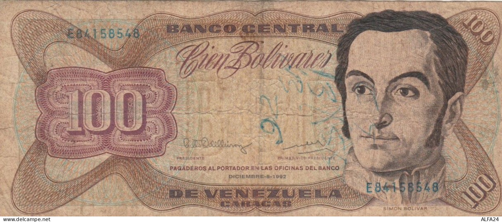 BANCONOTA 100 BOLIVARES VENEZUELA VF (VX1024 - Venezuela
