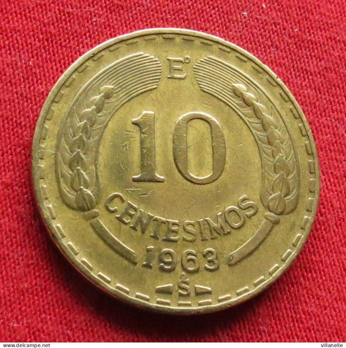 Chile 10 Centesimos 1963 KM# 191 *V2T Chili - Cile