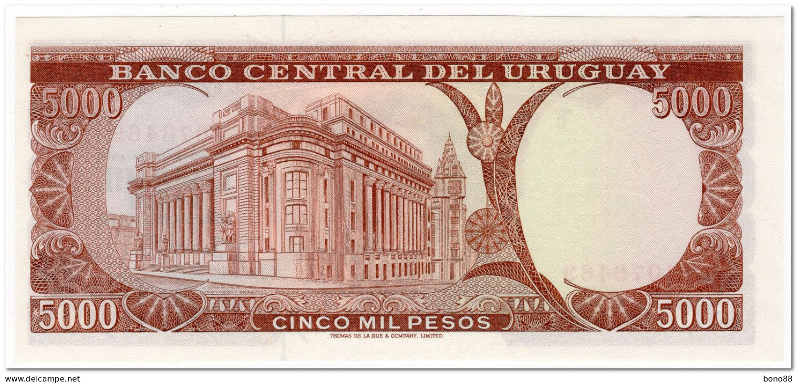 URUGUAY,5000 PESOS,1967,P.50b,AU-UNC - Uruguay