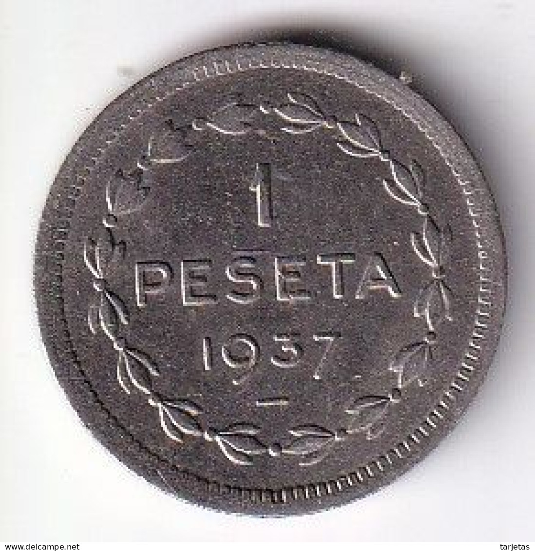 MONEDA DE ESPAÑA DE 1 PESETA DEL AÑO 1937 (COIN) GOBIERNO DE EUZKADI - 1 Peseta