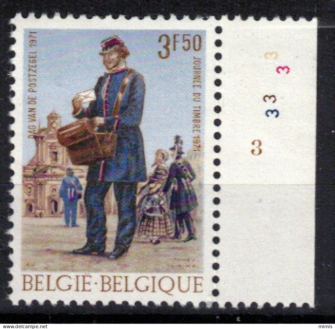 BELGIQUE           Planche N° 3       N° 1577 ** Neuf Sans Charnière - 1971-1980