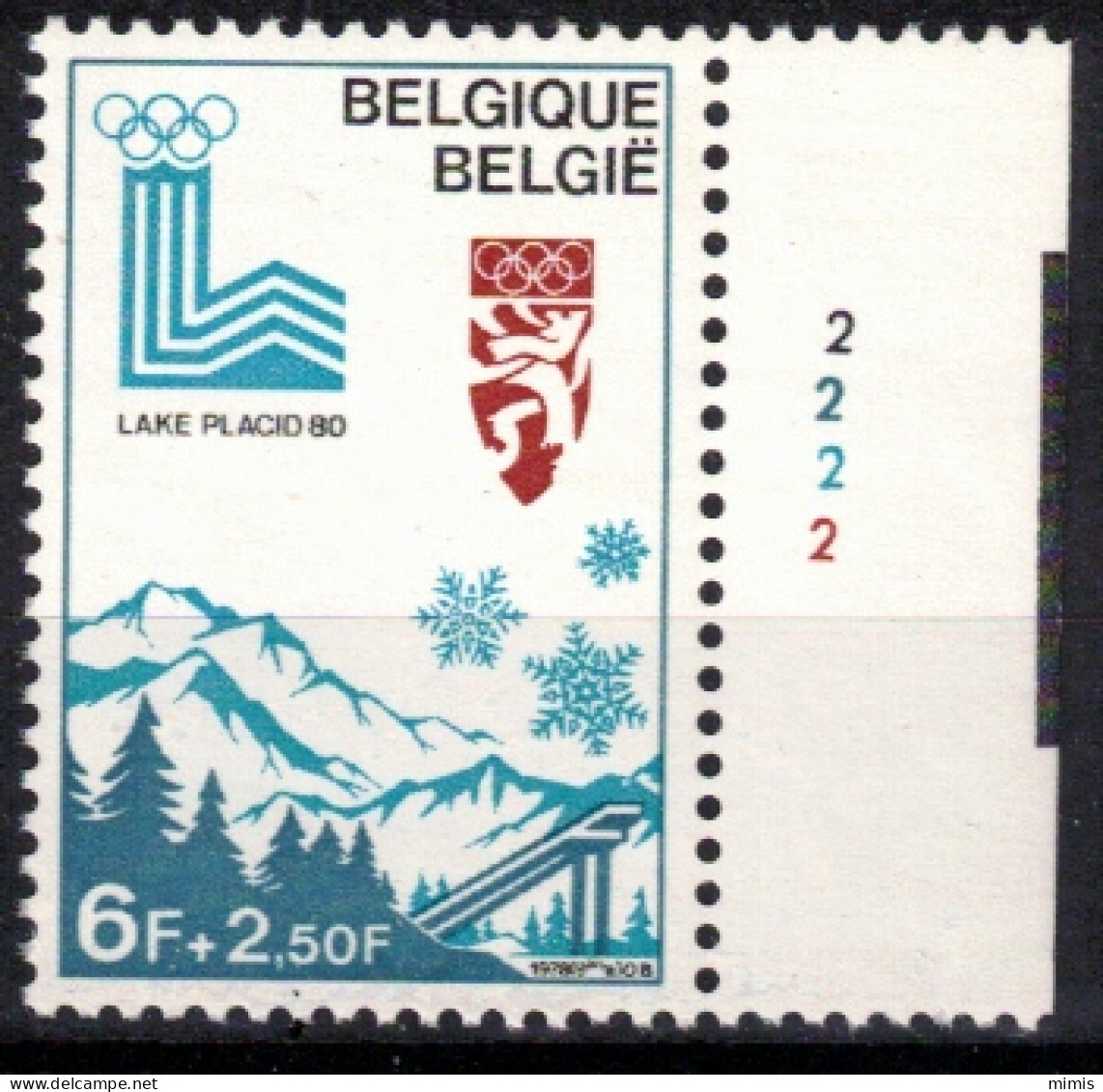 BELGIQUE           Planche N° 2       N° 1913 ** Neuf Sans Charnière - 1971-1980