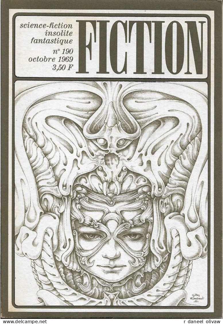 Fiction N° 190, Octobre 1969 (TBE) - Fiction