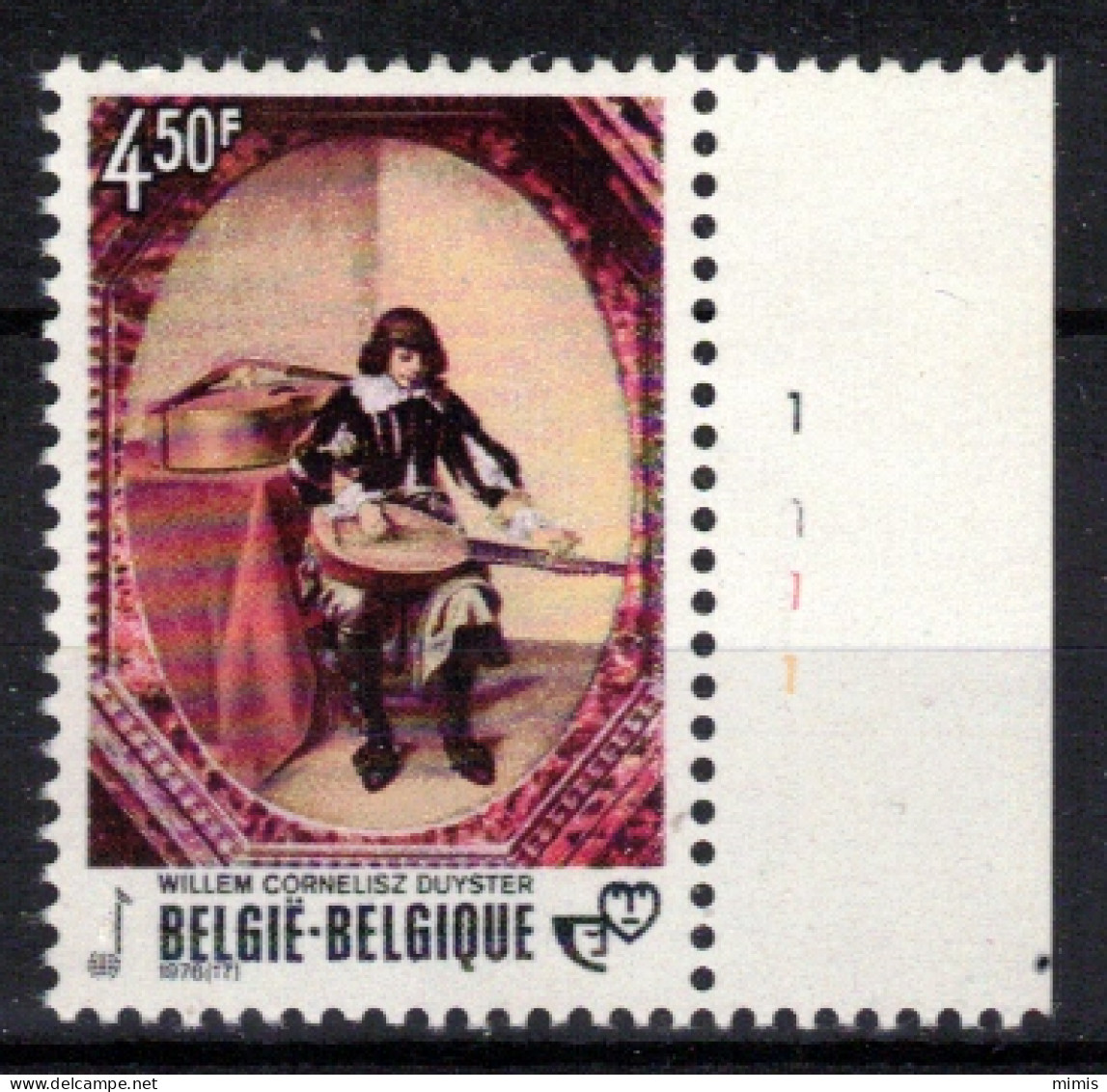 BELGIQUE           Planche N° 1       N° 1827 ** Neuf Sans Charnière - 1971-1980