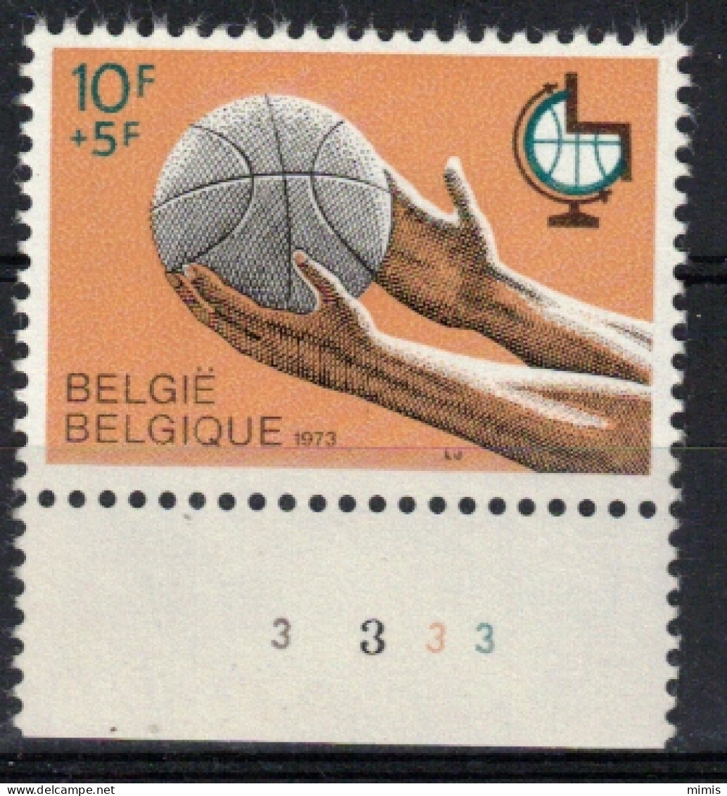 BELGIQUE           Planche N° 3      N° 1666 ** Neuf Sans Charnière - 1971-1980